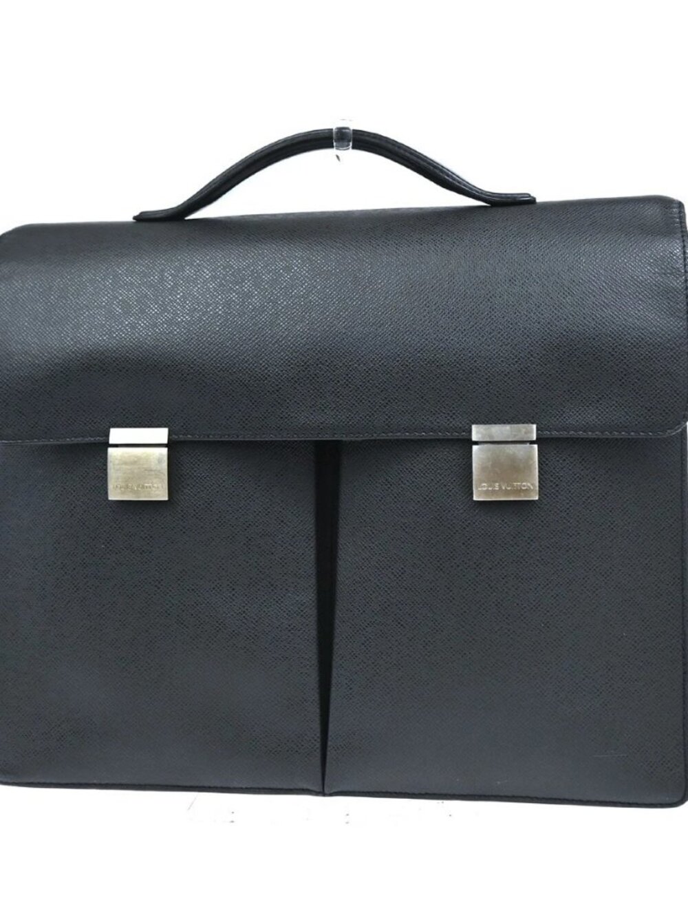 LOUIS VUITTON Serviette Kazan Brifecase Hand Bag Taiga Leather BK M30802 67KC488